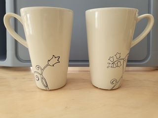 Coppia tazze Ikea floreali