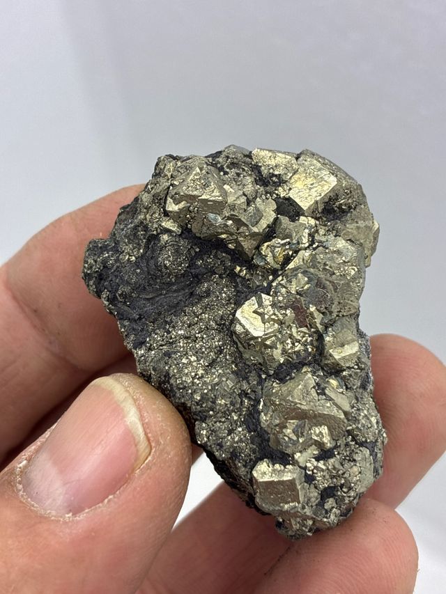 Minerales Pirita y Xilopalo