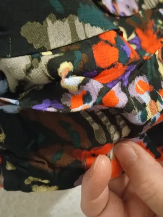 Falda mini Zara estampada