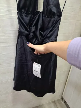 Vestido fiesta corto negro