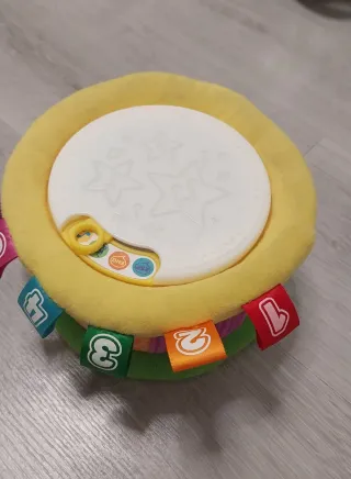 Tambor infantil bilingüe con luces