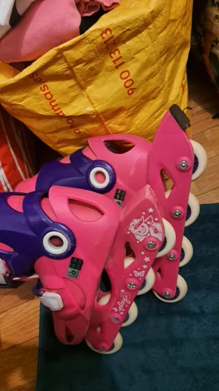 Patines en línea Oxelo rosas y morados
