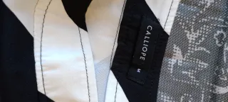 Minigonna a righe e top nero tg M