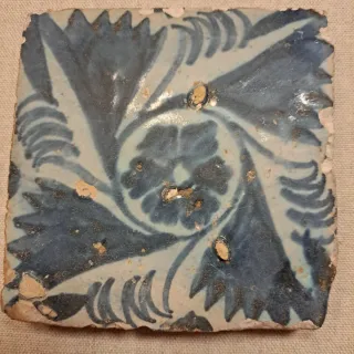 Azulejo Gótico Siglo XV Manises