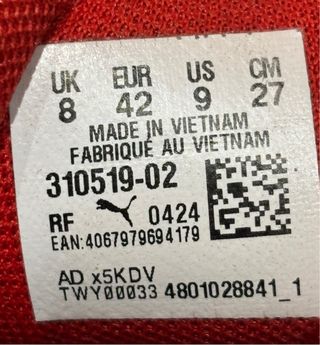 Zapatillas Baloncesto Niño  puma Melo  Talla 42