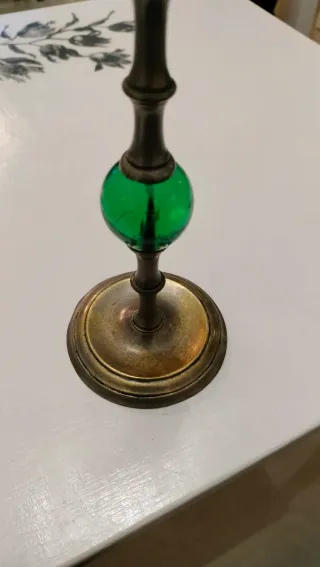 Portacandele in metallo e vetro