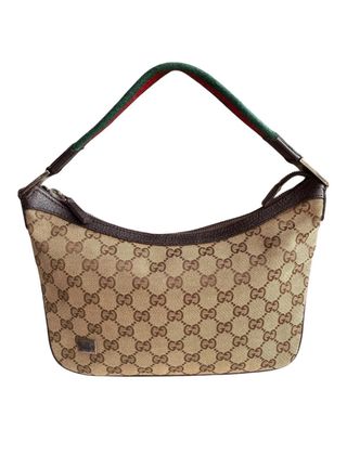 Bolso Gucci Lona y Piel Autentificado.