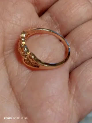 Anillo Oro Laminado 585 Estilo Vintage talla,18