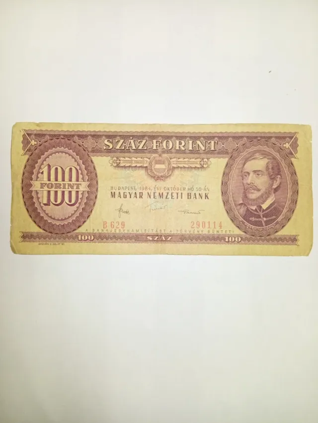 Billete 100 Forint Hungría 1984