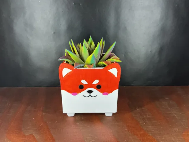 Maceta 3D - Shiba Inu