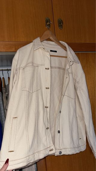 Chaqueta vaquera beige