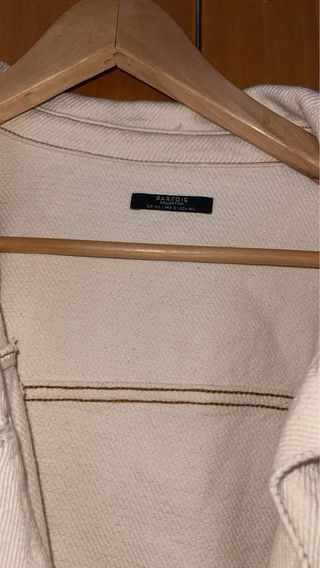 Chaqueta vaquera beige