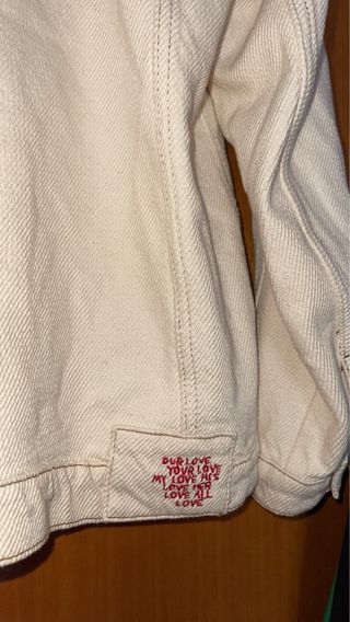 Chaqueta vaquera beige