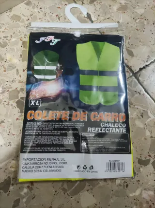 Chaleco Reflectante Coche Talla XL