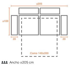Sofá cama italiano Nuevo