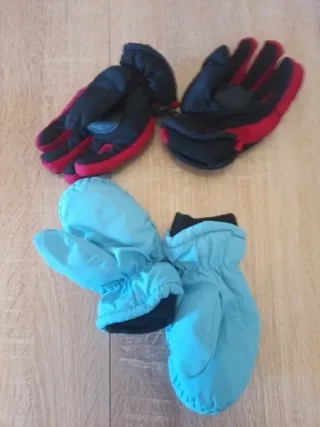 2 Pares Guantes Impermeables Niños