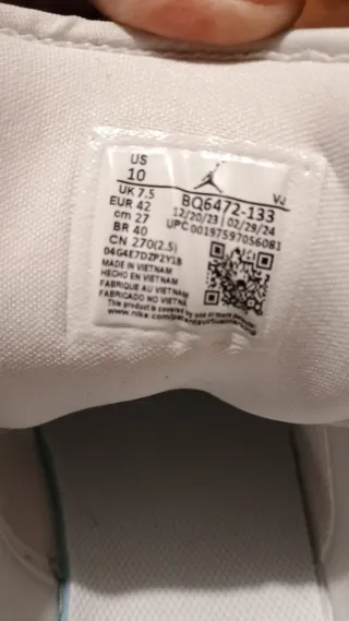 Zapatillas Jordan Verde y Blanco