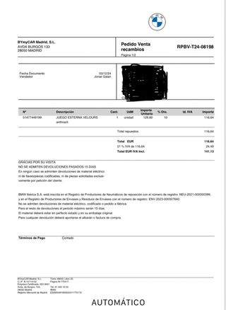 Alfombrillas Originales Mini Countryman