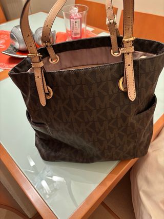 Bolso Michael Kors Marrón y Beige