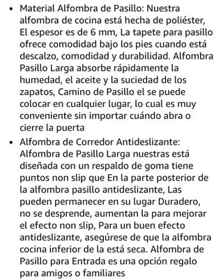 Tappeto Antiscivolo Lungo per Corridoio