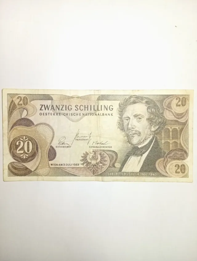 Billete 20 Checoslovaquia 1967