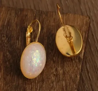 Pendientes vintage chapados en oro