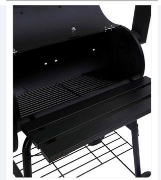 Barbacoa de carbón negra