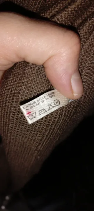 Cappotto lana vergine marrone