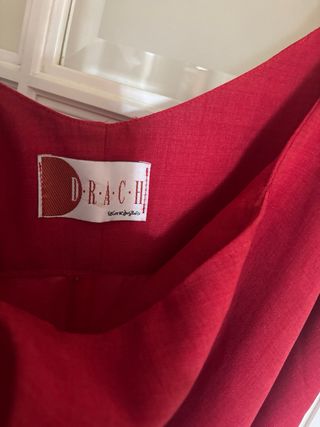 Vestido rojo largo tirantes