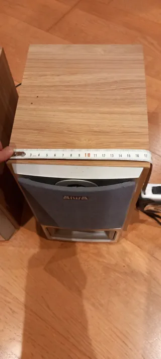 Altavoces Aiwa Madera y Plata Sx-m55