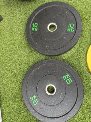 LOTE GIMNASIO | 90 KG BUMPER Y MANIAK | B OLIMPICA