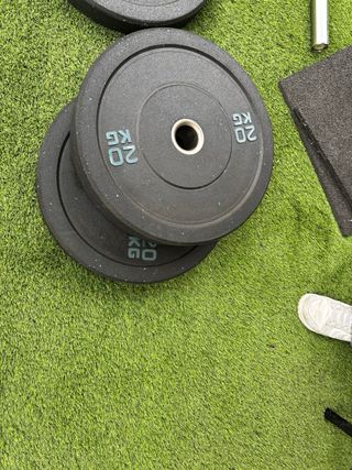 LOTE GIMNASIO | 90 KG BUMPER Y MANIAK | B OLIMPICA