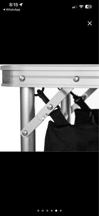 Mesa de camping plegable