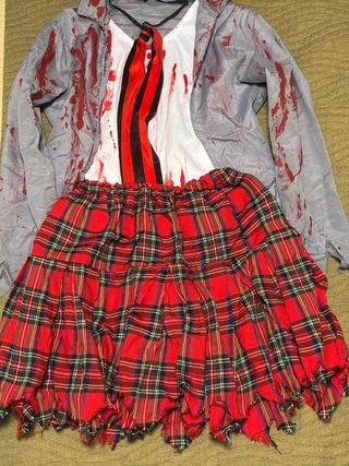 Disfraz Zombi Colegiala Partilandia Talla S
