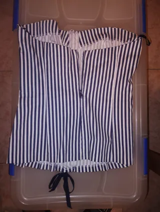 Corset palabra de honor rayas