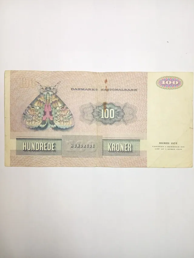 Billete 100 Coronas Danesas 1972