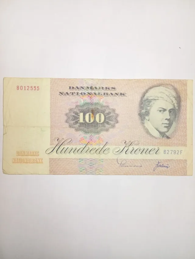Billete 100 Coronas Danesas 1972