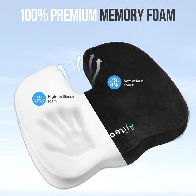 Cojín asiento espuma viscoelástica Ajiteogy