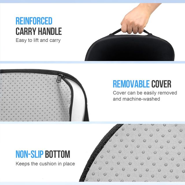 Cojín asiento espuma viscoelástica Ajiteogy