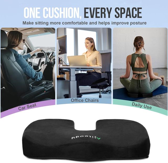 Cojín asiento espuma viscoelástica Ajiteogy