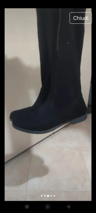 Stivali lunghi neri tg 40