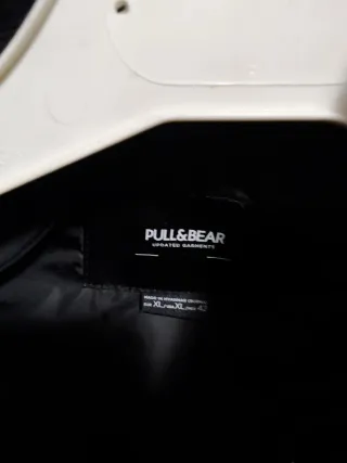 Chaqueta Bomber Negra y Blanca Talla XL