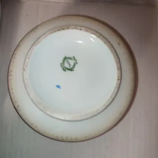 Antiguo joyero bombonera porcelana Austria S.XIX