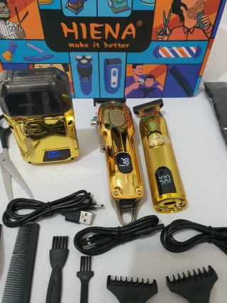 Kit Cortapelos Profesional Hiena Dorado