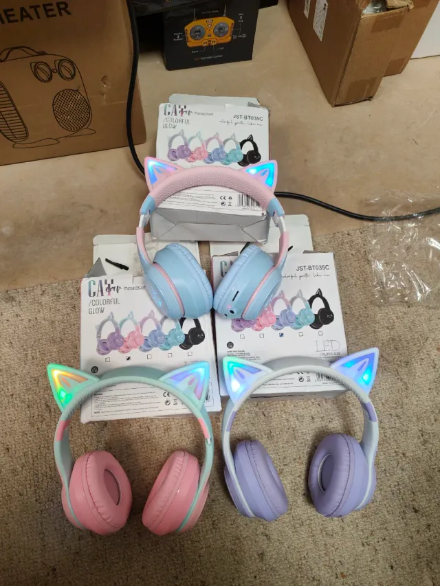 Auricolari Wireless CAT con Orecchie LED