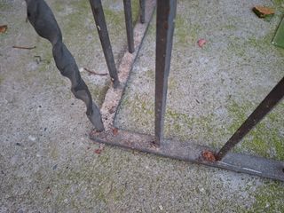 Barandilla Balcón Hierro Forja Antiguo