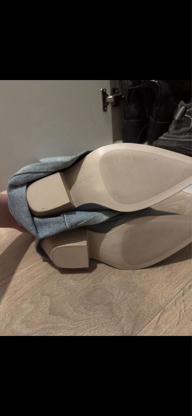 Botas vaqueras Bershka azules