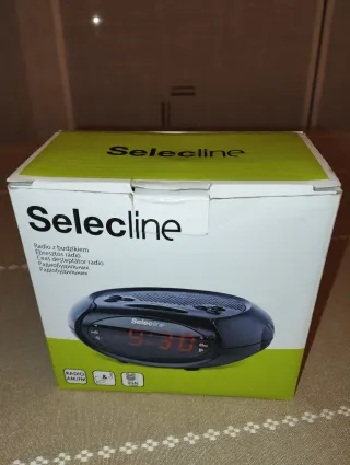 Radio Reloj Despertador Selecline Negro
