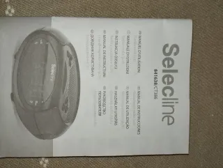 Radio Reloj Despertador Selecline Negro