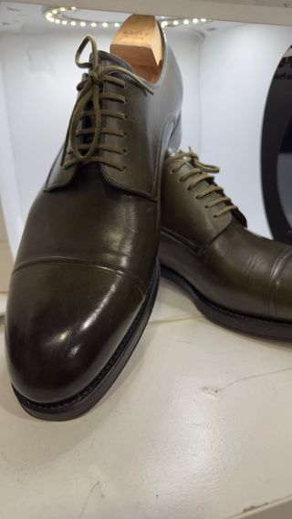 Zapatos de vestir Bally verde oliva